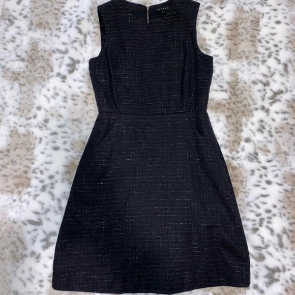 EUC theory wool LBD with lurex stitch pattern - Picture 2 of 4